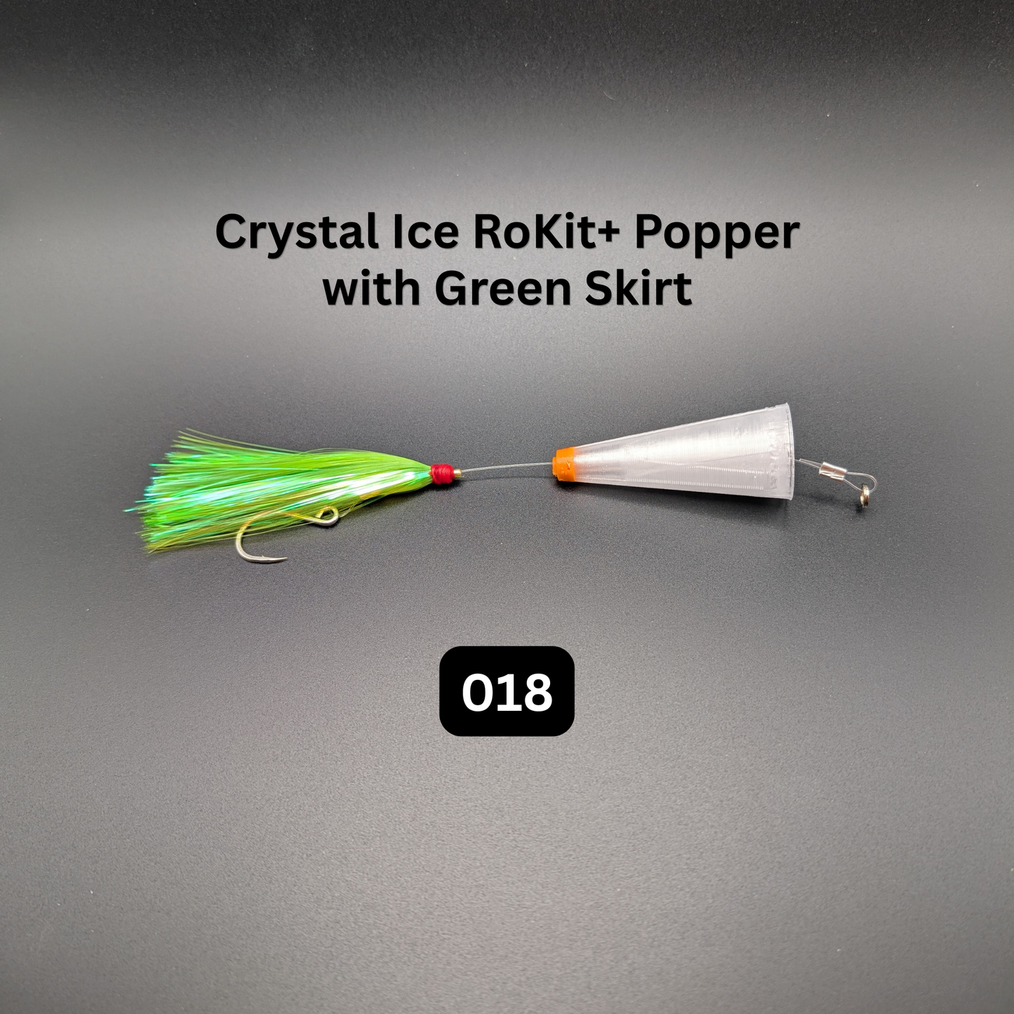 RoKit+ Popper Topwater Float/Lure – Rigged and Skirted | Long Distance Casting Fishing Popper