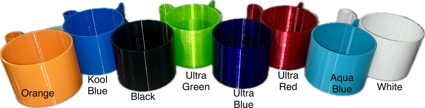 Cup and Kooly Holder - Attaches to boat rod holder (Rocket Launcher Style)