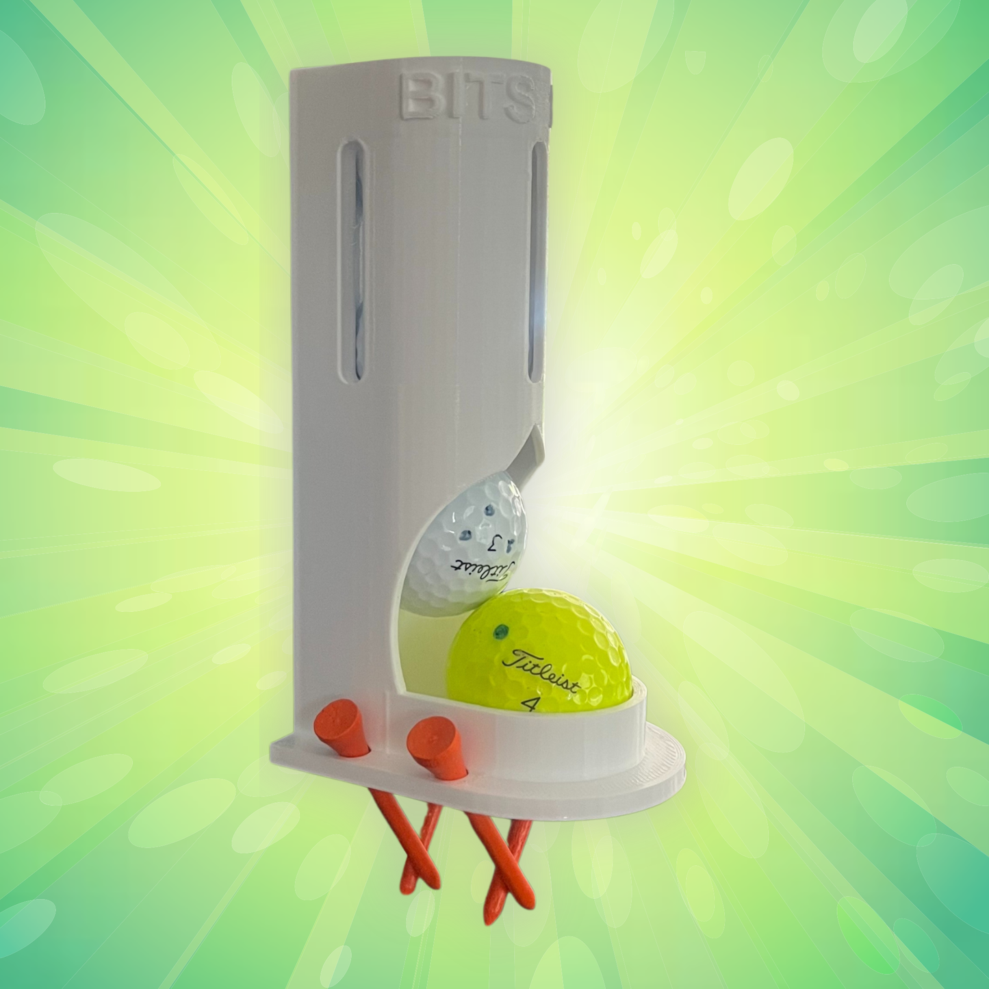 BITS BALL HOLDER- Golf Cart ball and tee holder - Sleeve