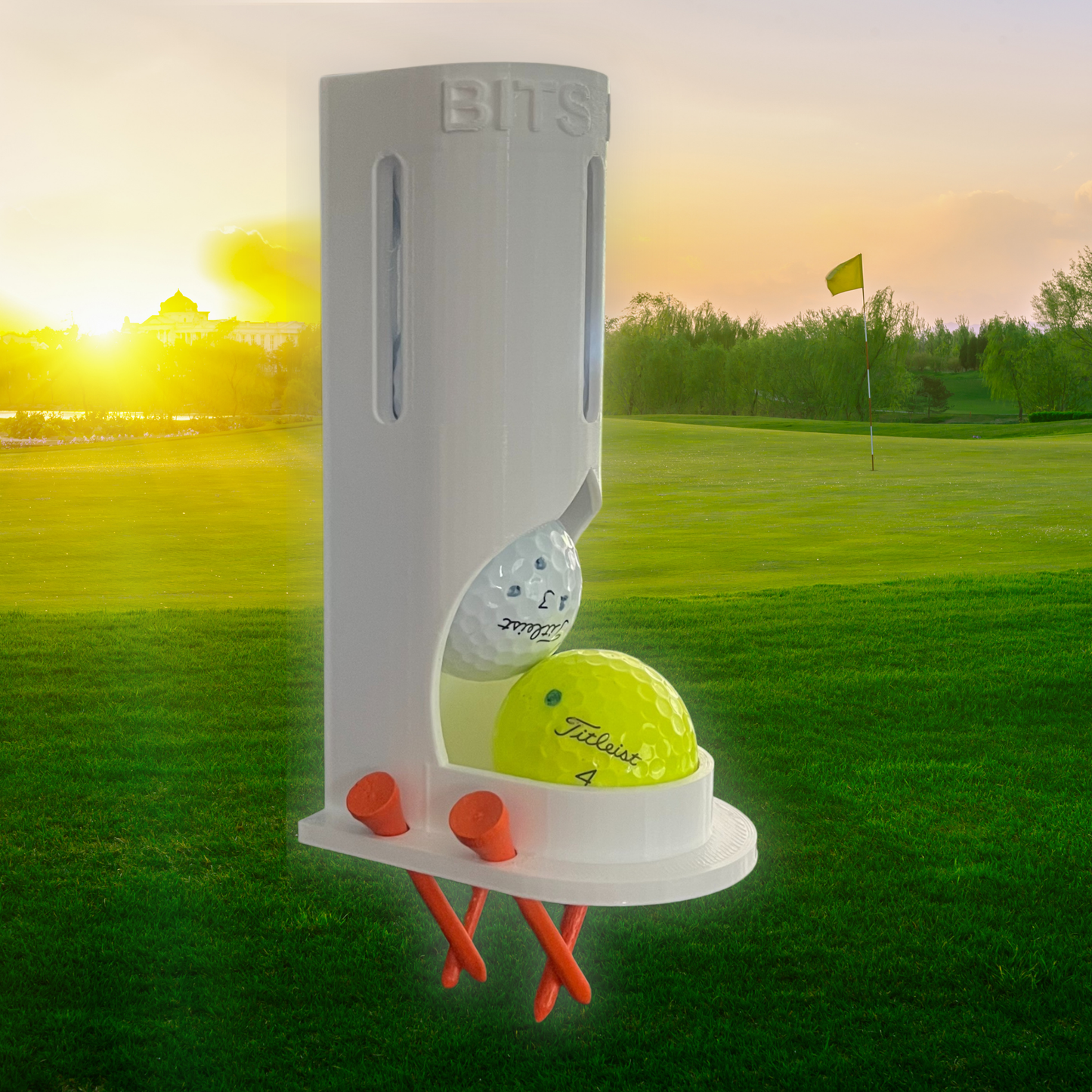 BITS BALL HOLDER- Golf Cart ball and tee holder - Sleeve