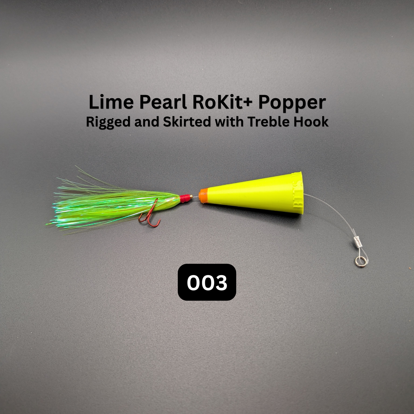 RoKit+ Popper Topwater Float/Lure – Rigged and Skirted | Long Distance Casting Fishing Popper for Live Bait
