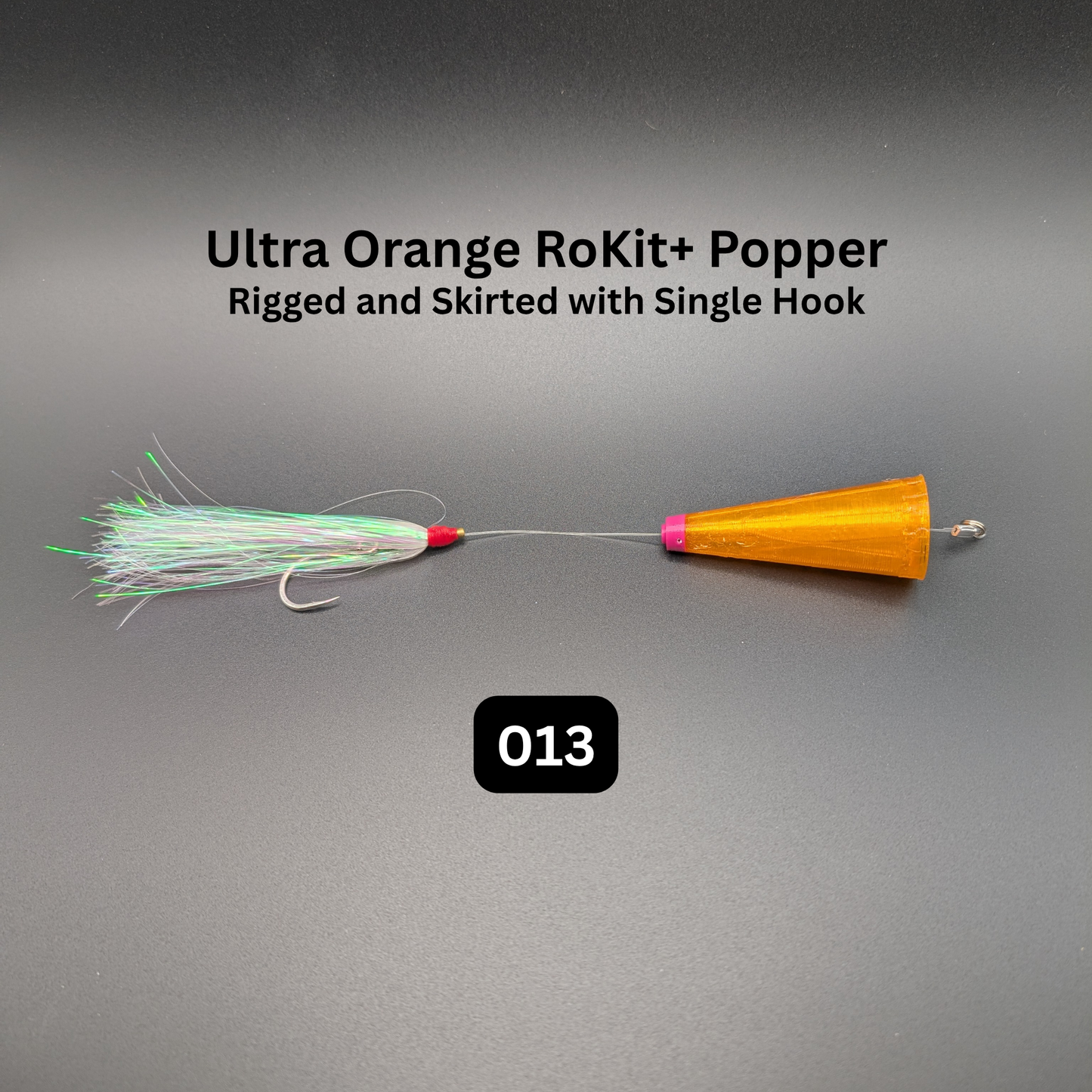 RoKit+ Popper Topwater Float/Lure – Rigged and Skirted | Long Distance Casting Fishing Popper for Live Bait
