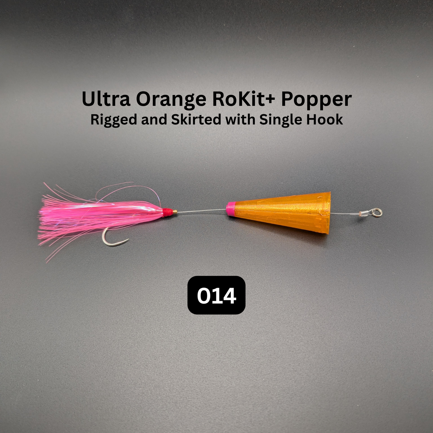 RoKit+ Popper Topwater Float/Lure – Rigged and Skirted | Long Distance Casting Fishing Popper for Live Bait