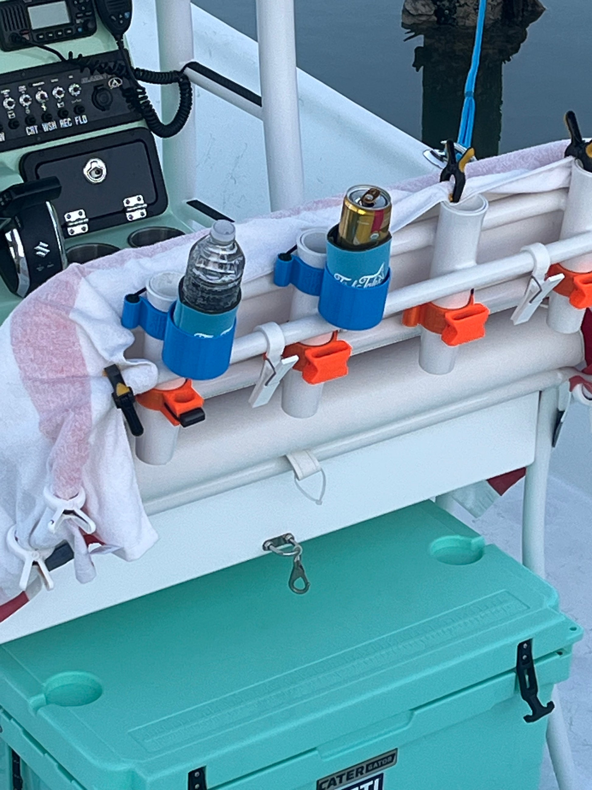 drinkholder insert for fishing rod holders BITS Beverage Holders – Add Convenience & Style to Your Boat – BITS Manufacturing LLC