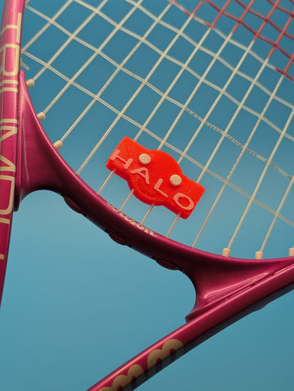 HALO Performance Tennis Racquet Vibration Dampener – Lock-In Snap-On Design