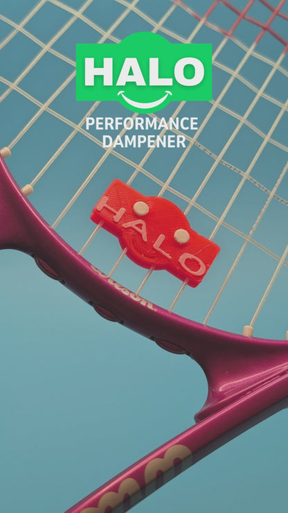 HALO Performance Tennis Racquet Vibration Dampener – Lock-In Snap-On Design